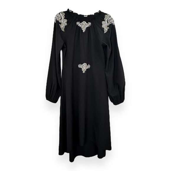 Dodo Bar Or Marisa Crystal Embellished Stretch-Crepe Dress Size 42 - Picture 2 of 15